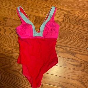Boden Syracuse swimsuit red 10